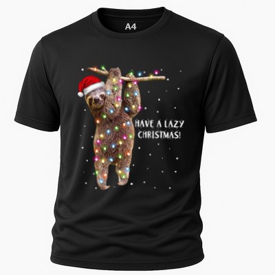 Merry Slothmas Christmas Design For Lazy Sloth Lovers Xmas Gift Performance Shirt