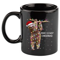 Merry Slothmas Christmas Design For Lazy Sloth Lovers Xmas Gift 11oz C Handle Ceramic Mug