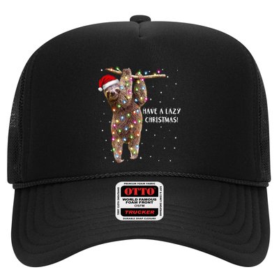 Merry Slothmas Christmas Design For Lazy Sloth Lovers Xmas Gift Trucker Hat