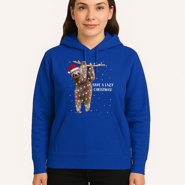 Merry Slothmas Christmas Design For Lazy Sloth Lovers Xmas Gift Hoodie