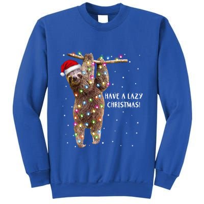 Merry Slothmas Christmas Design For Lazy Sloth Lovers Xmas Gift Sweatshirt