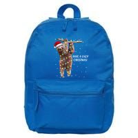 Merry Slothmas Christmas Design For Lazy Sloth Lovers Xmas Gift 16 in Basic Backpack