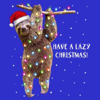 Merry Slothmas Christmas Design For Lazy Sloth Lovers Xmas Gift Poster