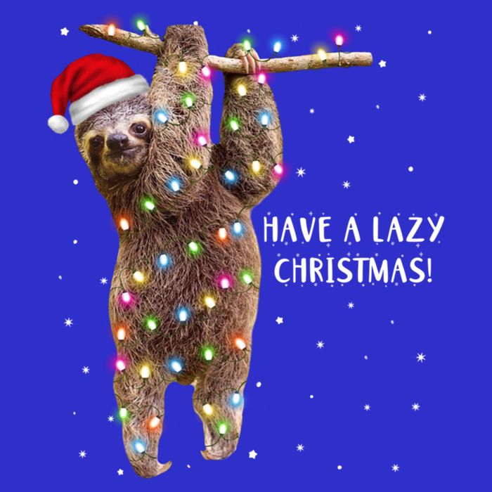 Merry Slothmas Christmas Design For Lazy Sloth Lovers Xmas Gift Poster