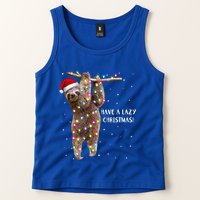 Merry Slothmas Christmas Design For Lazy Sloth Lovers Xmas Gift Tank Top