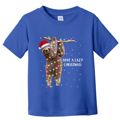 Merry Slothmas Christmas Design For Lazy Sloth Lovers Xmas Gift Toddler T-Shirt