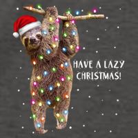 Merry Slothmas Christmas Design For Lazy Sloth Lovers Xmas Gift Vector Backpack