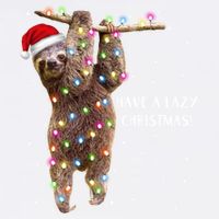 Merry Slothmas Christmas Design For Lazy Sloth Lovers Xmas Gift Garment-Dyed Sweatshirt