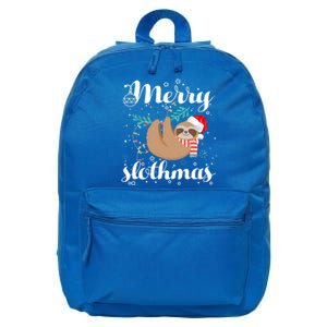 Merry Slothmas Christmas Pajama For Sloth Lovers Gift 16 in Basic Backpack