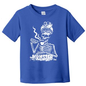 Momster Skeleton Coffee Funny Halloween Mom Mama Cute Gift Toddler T-Shirt