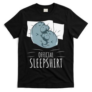 Manatee Sea Cow Sleep T-Shirt