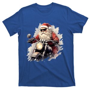 Motorcycling Santa Claus Christmas Is Coming Gift T-Shirt