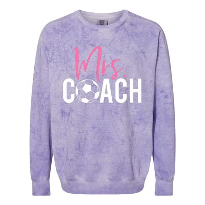 Mrs. Soccer Coach For Coaches Wives Colorblast Crewneck Sweatshirt