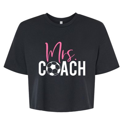 Mrs. Soccer Coach For Coaches Wives Bella+Canvas Jersey Crop Tee