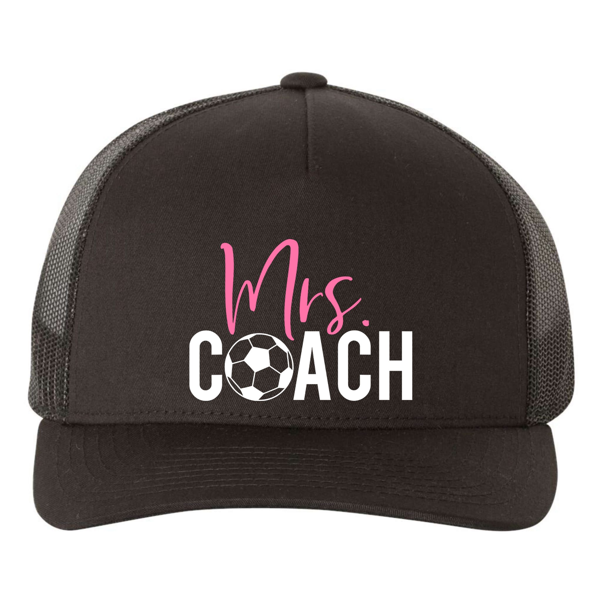 Mrs. Soccer Coach For Coaches Wives Yupoong Adult 5-Panel Trucker Hat
