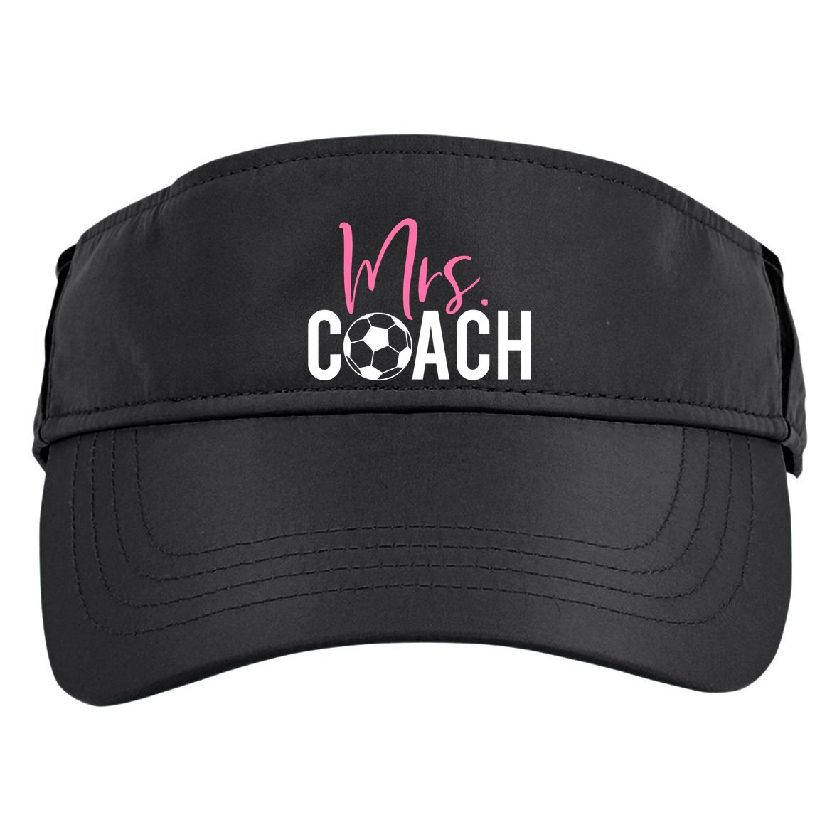 Mrs. Soccer Coach For Coaches Wives Adult Drive Performance Visor