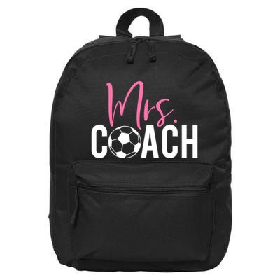 Mrs. Soccer Coach For Coaches Wives 16 in Basic Backpack