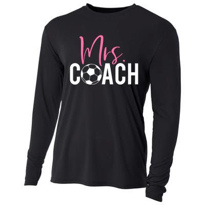 Mrs. Soccer Coach For Coaches Wives Cooling Performance Long Sleeve Crew