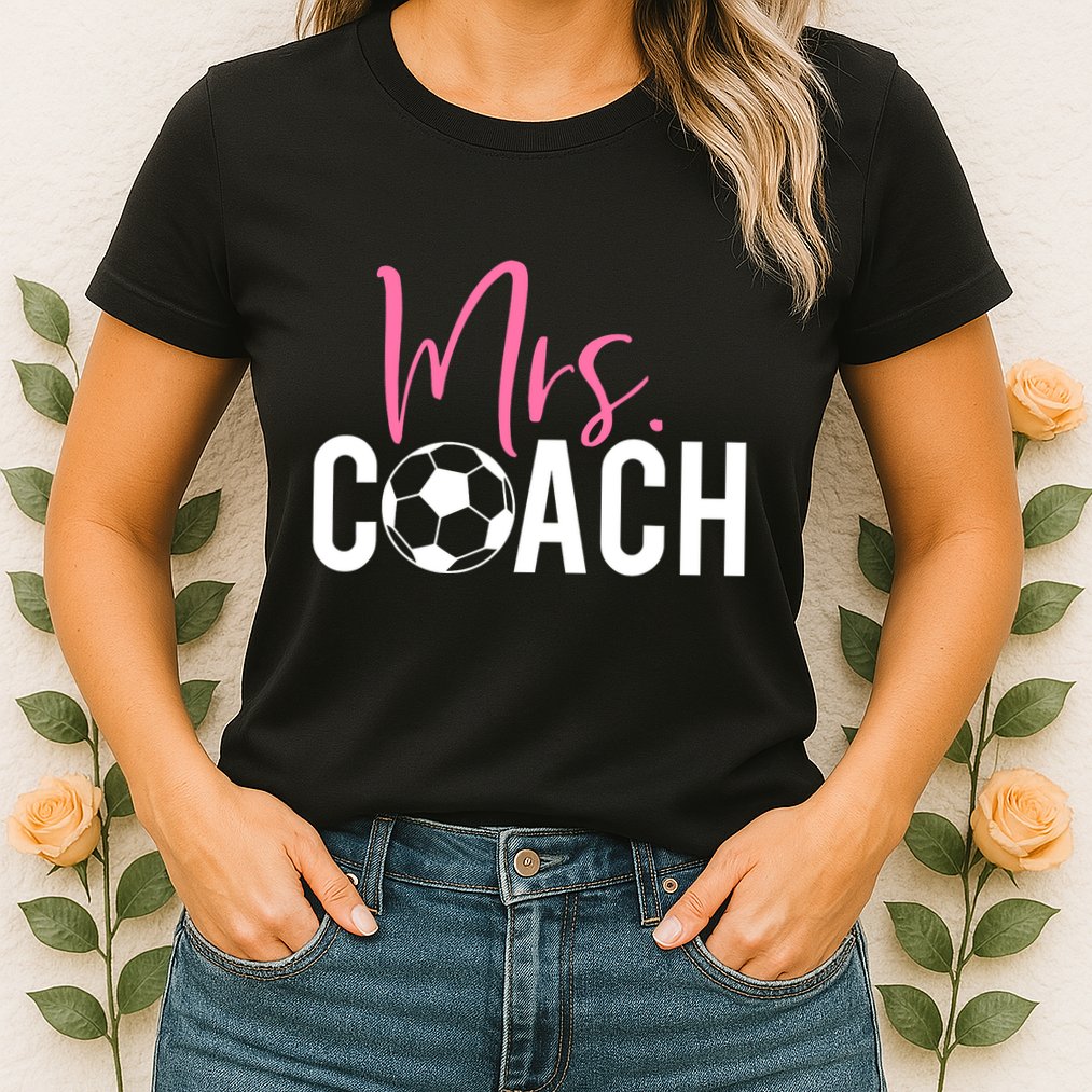 Mrs. Soccer Coach For Coaches Wives Womens T-Shirt