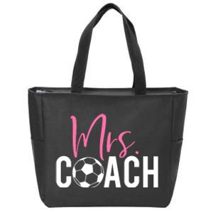 Mrs. Soccer Coach For Coaches Wives Zip Tote Bag