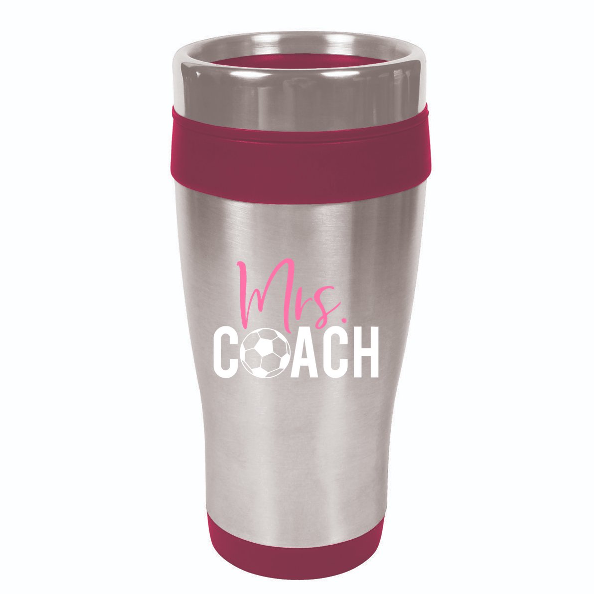 Mrs. Soccer Coach For Coaches Wives 16oz Travel Tumbler