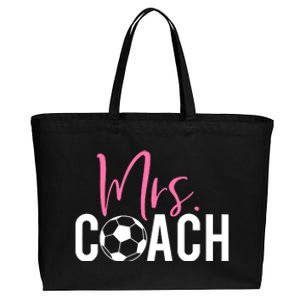 Mrs. Soccer Coach For Coaches Wives Cotton Canvas Jumbo Tote