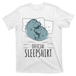 Manatee Sea Cow Sleep T-Shirt