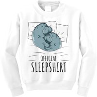 Manatee Sea Cow Sleep Kids Sweatshirt