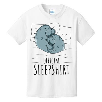 Manatee Sea Cow Sleep Kids T-Shirt