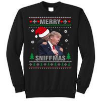 Merry Sniffmas Christmas Anti Biden Ugly Christmas Sweater Sweatshirt