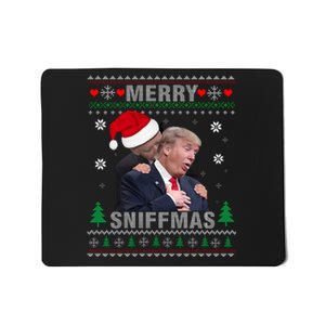 Merry Sniffmas Christmas Anti Biden Ugly Christmas Sweater Mousepad