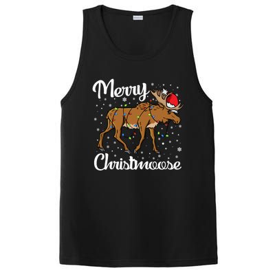 Moose Santa Claus Merry Christmoose Moose Santa Christm Gift PosiCharge Competitor Tank