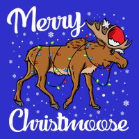 Moose Santa Claus Merry Christmoose Moose Santa Christm Gift 16 in Basic Backpack