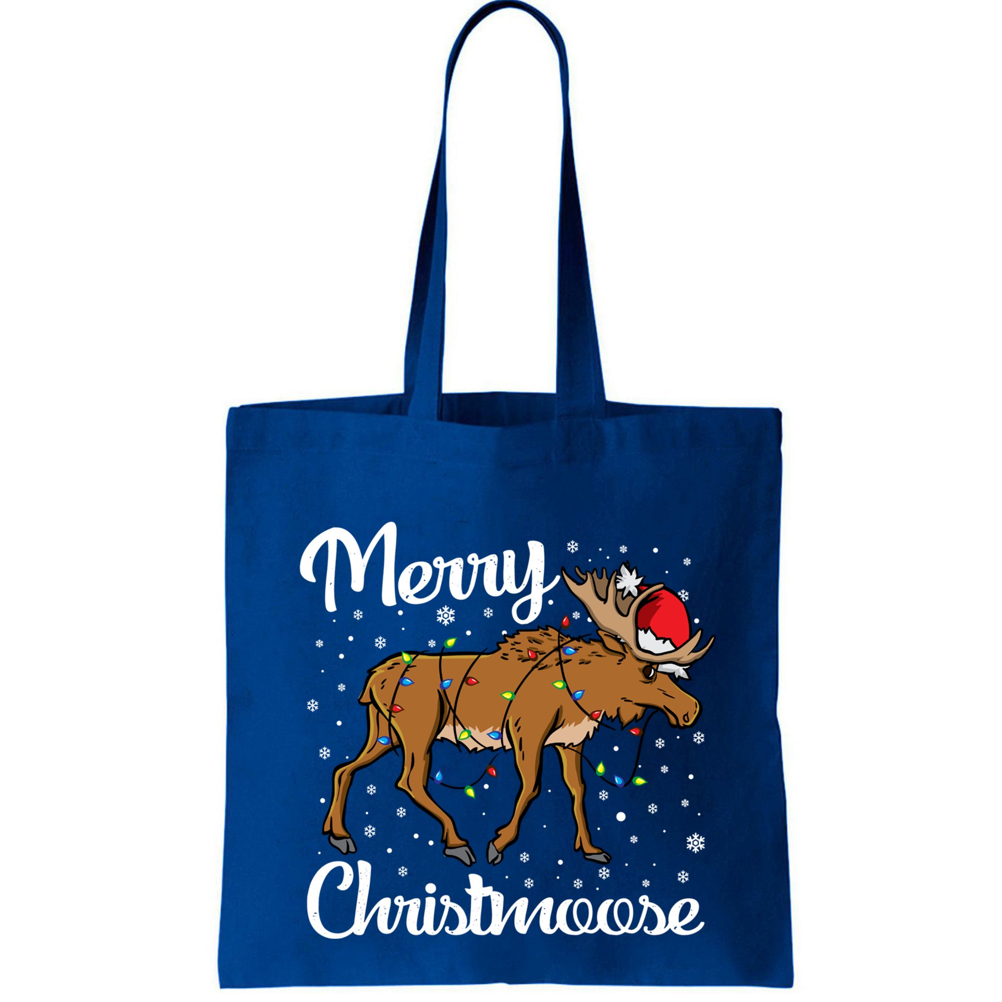 Moose Santa Claus Merry Christmoose Moose Santa Christm Gift Bag