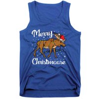 Moose Santa Claus Merry Christmoose Moose Santa Christm Gift Tank Top