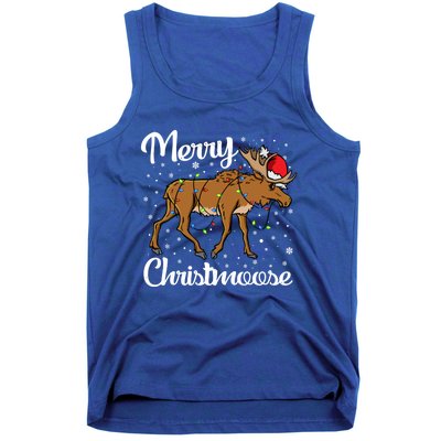 Moose Santa Claus Merry Christmoose Moose Santa Christm Gift Tank Top