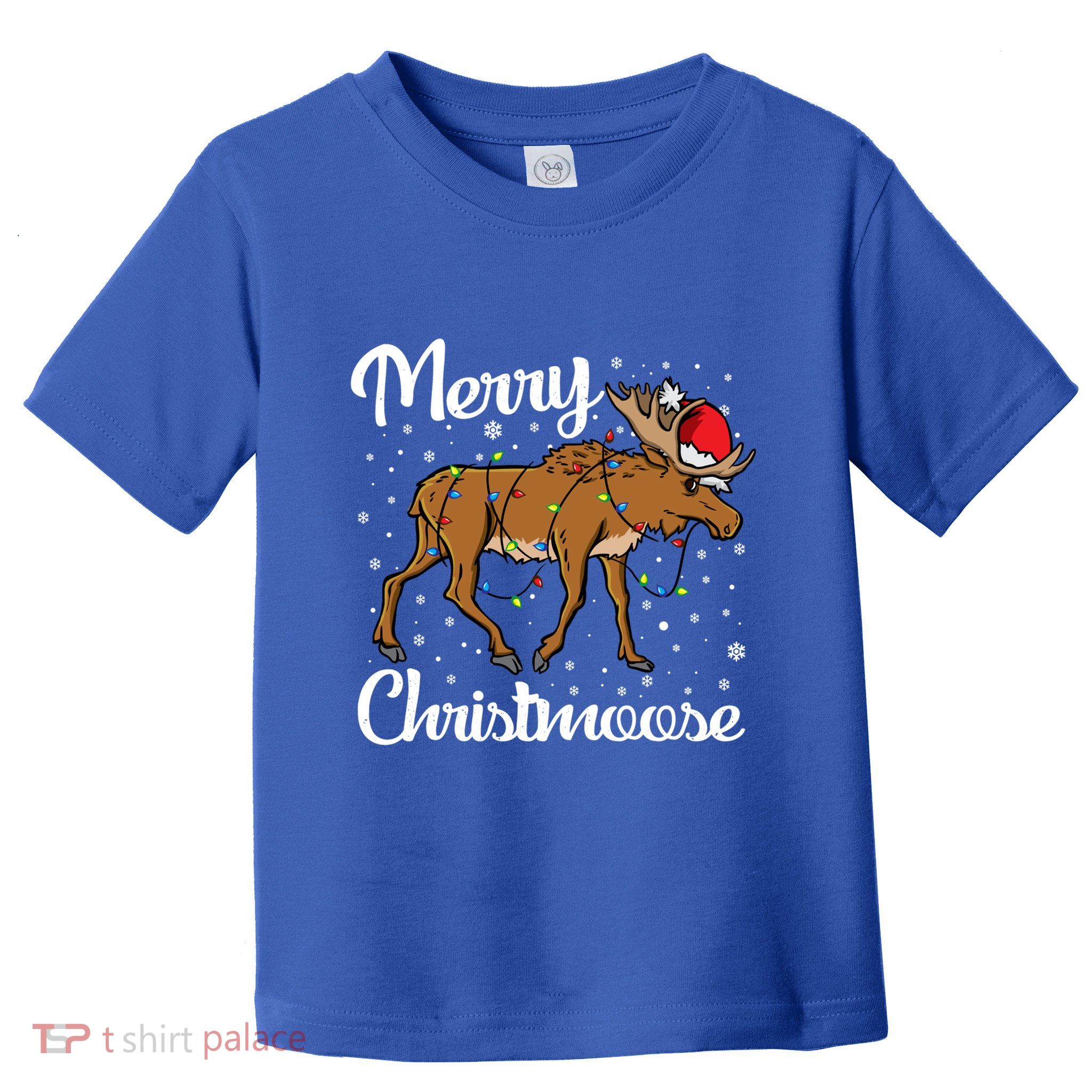 Moose Santa Claus Merry Christmoose Moose Santa Christm Gift Toddler T-Shirt