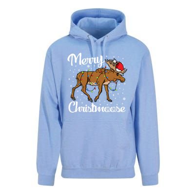 Moose Santa Claus Merry Christmoose Moose Santa Christm Gift Unisex Surf Hoodie