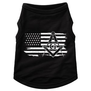 Mason Square & Compass Masonic Us Flag Freemason Shriner Doggie Tank