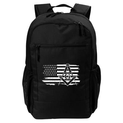 Mason Square & Compass Masonic Us Flag Freemason Shriner Daily Commute Backpack