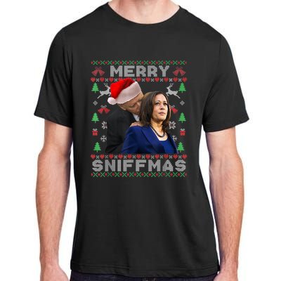 Merry Sniffmas Christmas Anti Biden Kamala Ugly Xmas Sweater Adult ChromaSoft Performance T-Shirt