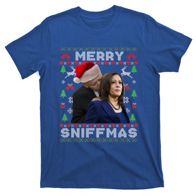 Merry Sniffmas Christmas Anti Biden Ugly Christmas Sweater Great Gift T-Shirt