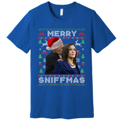 Merry Sniffmas Christmas Anti Biden Ugly Christmas Sweater Great Gift Premium T-Shirt