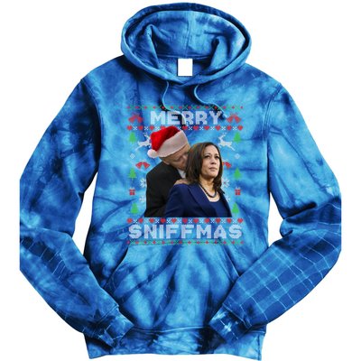 Merry Sniffmas Christmas Anti Biden Ugly Christmas Sweater Great Gift Tie Dye Hoodie