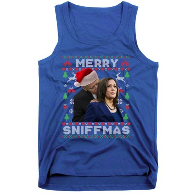 Merry Sniffmas Christmas Anti Biden Ugly Christmas Sweater Great Gift Tank Top