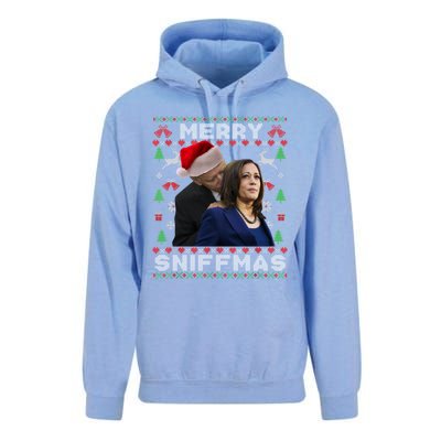 Merry Sniffmas Christmas Anti Biden Ugly Christmas Sweater Great Gift Unisex Surf Hoodie