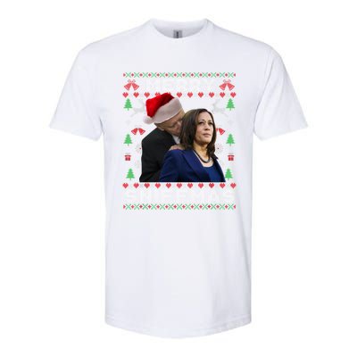 Merry Sniffmas Christmas Anti Biden Ugly Christmas Sweater Great Gift Softstyle CVC T-Shirt