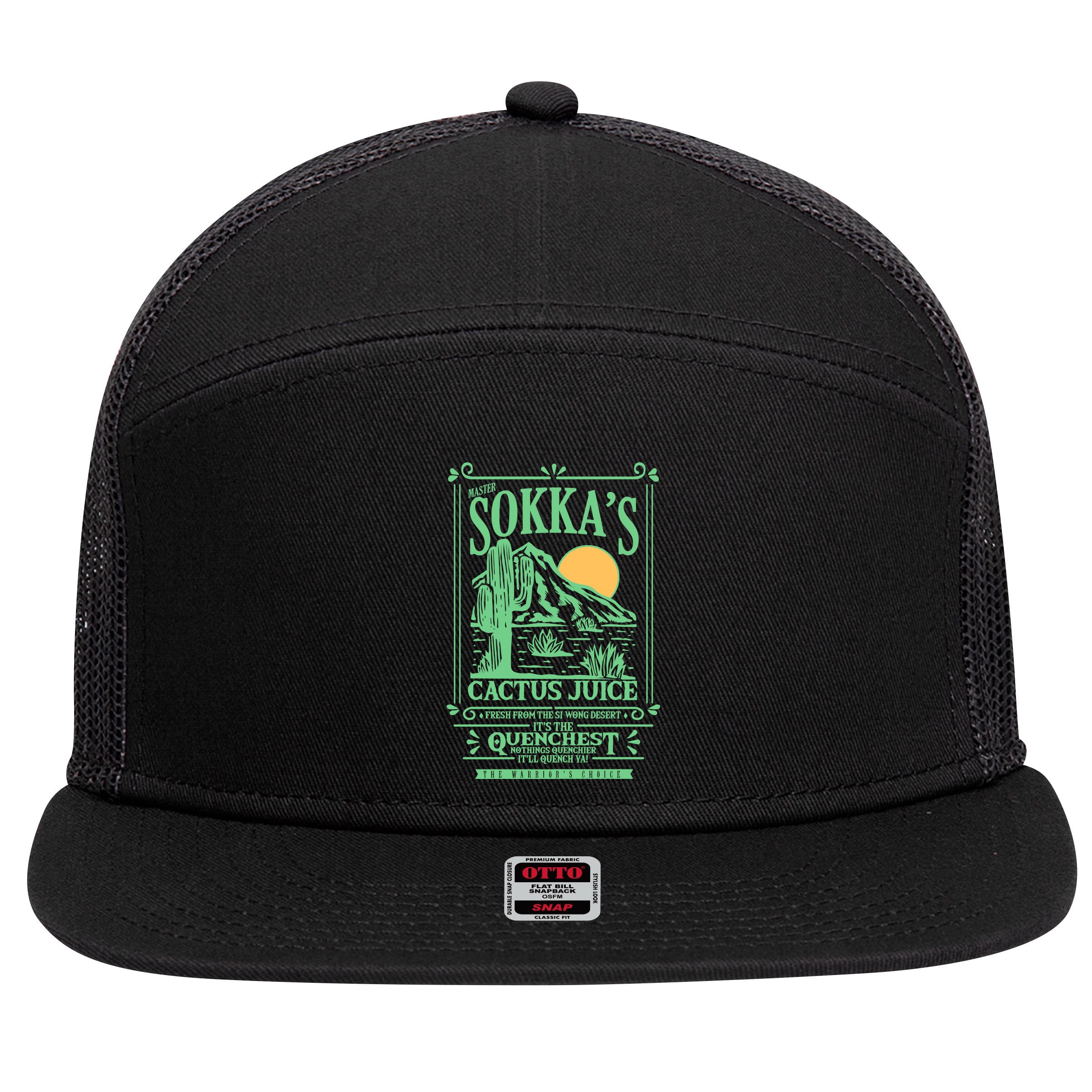 Master SokkaS Catus Juice 7 Panel Mesh Trucker Snapback Hat