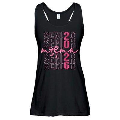 Mom Senior Class Of 2026 Coquette Bow Graduation 2026 Ladies Essential Flowy Tank
