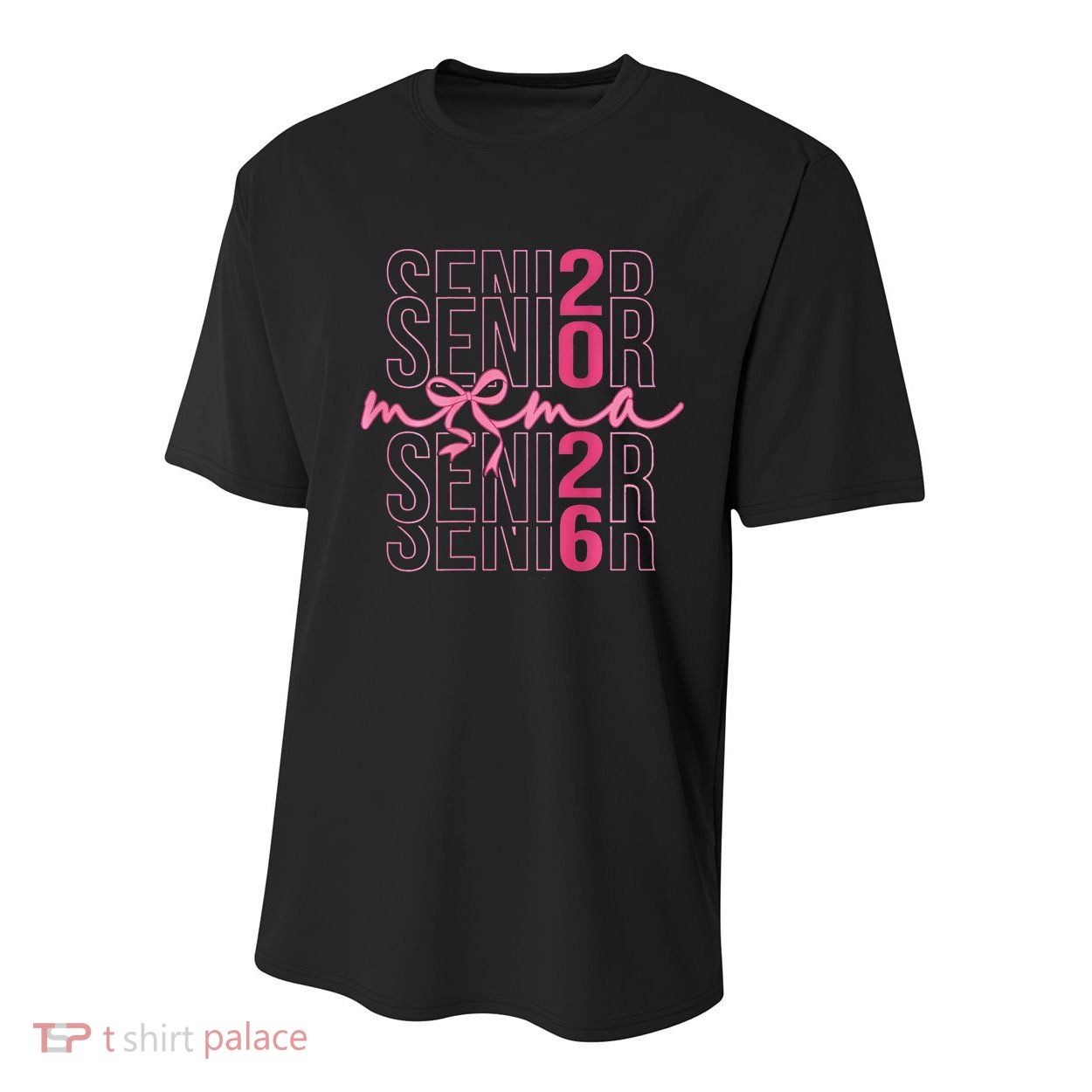 Mom Senior Class Of 2026 Coquette Bow Graduation 2026 Youth Performance Sprint T-Shirt